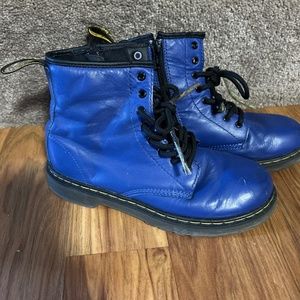 SOLD! Kid Dr Martens Royal Blue Beaters Sz 4